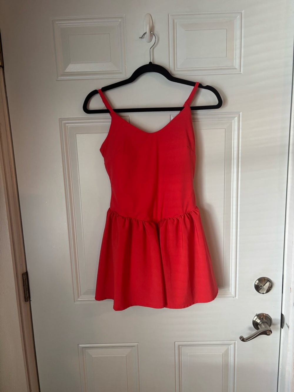 JoyLab Woman’s Coral Athletic Dress With Built in Shorts - Picture 3 of 11